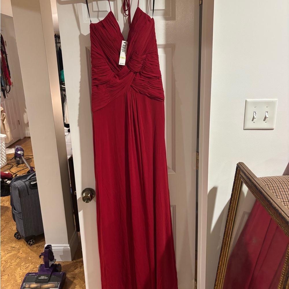 Elegant Red Evening Gown- Laundry by Shelli Segal - NWT - Picture 2 of 6